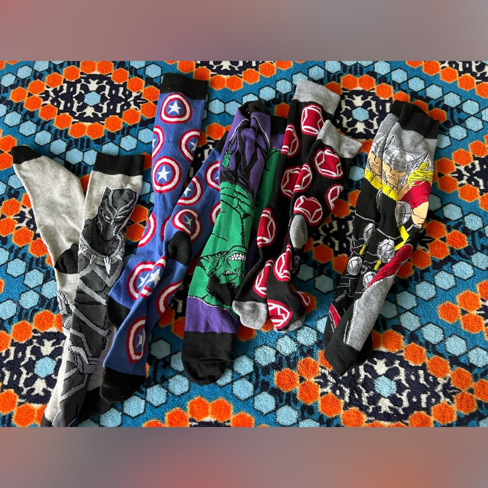 Disney Marvel Mens Socks
